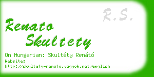 renato skultety business card