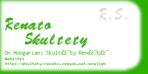 renato skultety business card